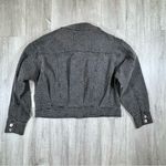 INC International Concepts Charcoal Leopard Print Denim Jacket M Black Size M Photo 8