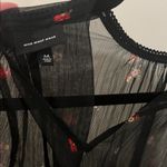 Who What Wear Elegant Black Floral Dress Photo 4