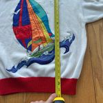 Vintage 80’s Sinthia Szato Marisa Christina Sailboat Embellished Sweater Red Size undefined Photo 9