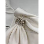 Sachin + Babi  Aubrey Ivory Satin Crepe Bow Shoulder Formal Gown Size 2 Photo 5