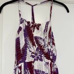 Free People Heat Wave Purple Floral Spaghetti Strap Maxi Dress Size Medium Photo 6