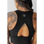 Celestial Bodiez Cropped ‘Power Tank’ Top in 'Black Zebra' Size Medium Black Photo 2