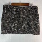 Lulu's XL Tweed Black and Gold Mini Skirt NEW Photo 8