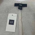 Gap  Wool Drape Open Front Cardigan Sz Medium Black White Striped Western Cozy Photo 8