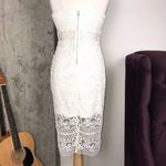 EXPRESS Rare Ivory Crocheted Lace Midi Dress Photo 9