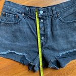 Levi's Levi’s 501 Black Destroyed Frayed High Rise Denim Shorts Distressed Indie Grunge Photo 4