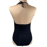 Princess Polly  Halter Neck Tie V-Neck BodySuit Black Size 4 Photo 2