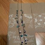 Hallmark Turquoise and Silver Long Necklace Photo 5
