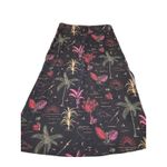 Marine layer  Women 6 Ryan Midi Slip Skirt Boho Black Tropical Flower Side‎ Slits Photo 6