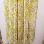 Aakaa {S}  Tiered Ruffle Yellow Midi Dress Photo 9