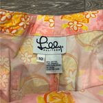 Lilly Pulitzer  Vintage Pink and Yellow Casual Crop Pants Size 10 Preppy Photo 1