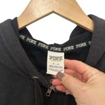 Victoria's Secret Pink Black Leopard Full Zip Hoodie Sz M Photo 1