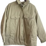 BP Coat Women L Tan Collared Neck‎ Long Sleeve Button Up Pockets Warm Cozy NWT Size L Photo 0