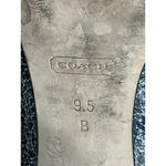 Coach Womans  Adina Size 9.5 B Gray Cracked Leather Slip On Stiletto Pumps Photo 7