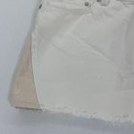 We The Free by Free People Ivory Patched low rise Denim Mini Skirt Size 30. Photo 2