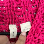 Anthropologie Moth Fuchsia Pink Cabled Knit Shell Sleeveless Sweater Tank Size M Photo 5