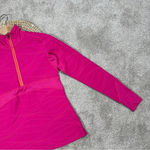 Title Nine  Swift Half Zip Shirt Top Longsleeve Waves Texture in Hot Pink Size S Photo 4