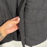 J.Jill NWT Charcoal Gray Quilted Poly Puffer Jacket Coat Zip Pockets Size Small Photo 3