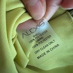 Alexis Gaarza Flared Floral Maxi Skirt Yellow Sz M Photo 4