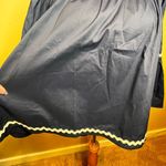 Vineyard Vines  Navy/White Woven Ric Rac Bell Sleeve Shirred Top Size Small Photo 4