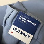 Old Navy  Trouser Pants Womens M Blue Extra High Rise Taylor Wide Leg Pleated Photo 3