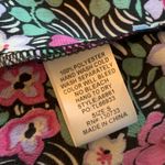 Umgee  Floral V-Neck 3/4 Sleeve Satin Shift Dress Photo 4