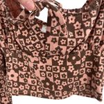 Daisy Street ‎ Floral Crop Top Pink Brown New Small Photo 5