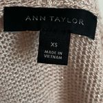 Ann Taylor  • Metallic Open Front Cardigan in Vintage Blush Pink Photo 3