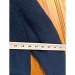 Quince Organic Cotton Chunky Knit Crewneck Sweater Black Size L Minimalist Photo 6