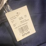 David's Bridal NWT David’s Bridal Navy Blue Satin Strapless Maxi Dress Prom Rhinestone Size 12 Photo 2