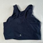 Athleta Navy Conscious Crop Padded Sports Bra Top Photo 4