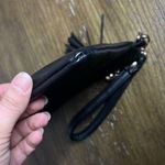 MMS Black and Gold Laser Cut Zip Close Wristlet Clutch Bag Photo 13