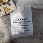 Sézane Sezane Max Shirt Button Down in Small Flowers Linen Sz 38/M Photo 6