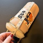 Skinny Dip Pumpkin Spice Latte vegan leather bucket bag, chain strap crossbody Tan Photo 3