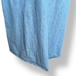 Vintage Quacker Factory Denim Jumper Midi Dress Plus 2X Yellow Floral Embroidery Blue Photo 7