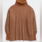 Offline by Aerie chillside turtleneck sweater size XXS oversized fit Brown Photo 3