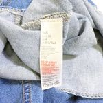 Topshop Moto Denim Button Up Shirt Women’s Size 4 Blue Long Sleeve Jean Top Photo 5