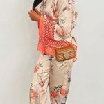 ZARA  JUNGLE PRINT LONG SLEEVE BLOUSE SHIRT PAJAMA STYLE TOP SIZE XS NEW Photo 5