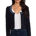 Scotch & Soda Maison Scotch Jolie Indigo Blue Tweed Jacket in size 2 Photo 0