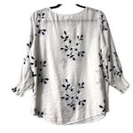 Kindred L White Embroidered Peasant Blouse Anthropologie Boho Cottagecore Top Photo 8
