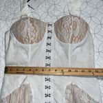 TwoTwinStyle medium white summer lace dress boho sexy padded adjustable garter Photo 7