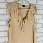 Theory Nalena Blush Silk Ruffle Blouse Photo 4