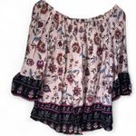 BeachLunchLounge shirt Floral Off-Shoulder smocked top XL model Photo 0