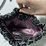 Juicy Couture Black Quilted Leather Shoulder Bag Photo 4