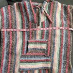 Baja Hoodie Hippie Surf Poncho Sweater Sweatshirt Pullover Jerga Size M Photo 4