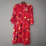 Old Navy  L Vibrant Floral Boho Faux Wrap Mini Dress Photo 1