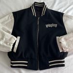 Playboy Vintage Varsity Jacket Reversible Women’s Size Small Y2K Sweater 2000s Photo 0