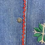 Susan Bristol Vintage Patchwork Embroidered Denim Boho Western Country Vest M Photo 4
