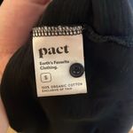 Pact  Relaxed Slub Knit Organic Cotton Henley Tank Midi Dress Black Size Small Photo 12