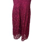 ASTR The Label Fuscia Lace Crochet Midi Lined Dress Wedding Guest Feminine L Red Size undefined Photo 4